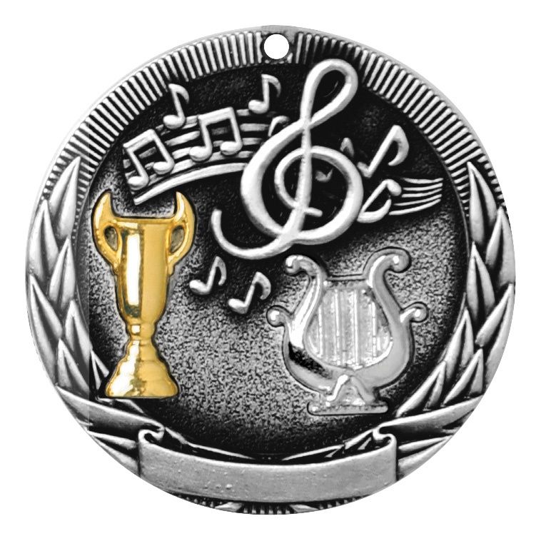 Tri-Colored Medal, Music, Silver