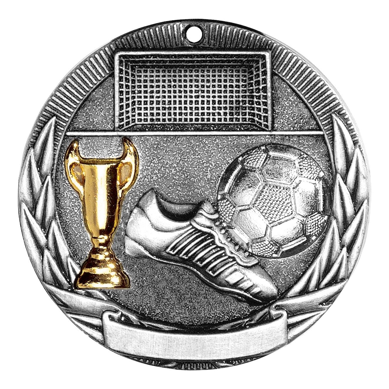 Tri-Colored Medal, Soccer, Silver