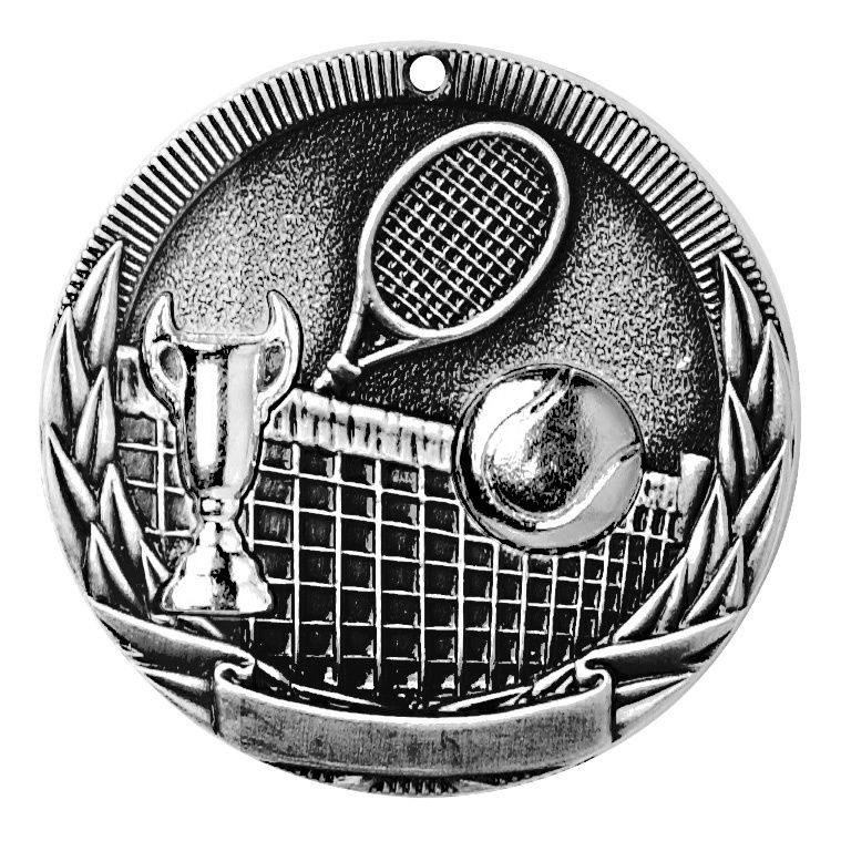 Tri-Colored Medal, Tennis, Silver