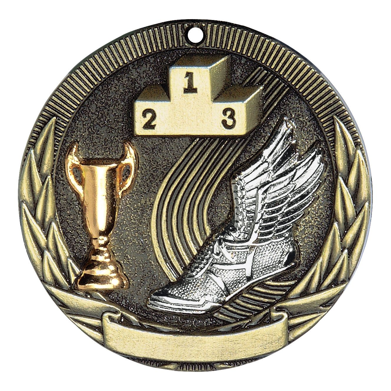 Tri-Colored Medal, Track, Gold