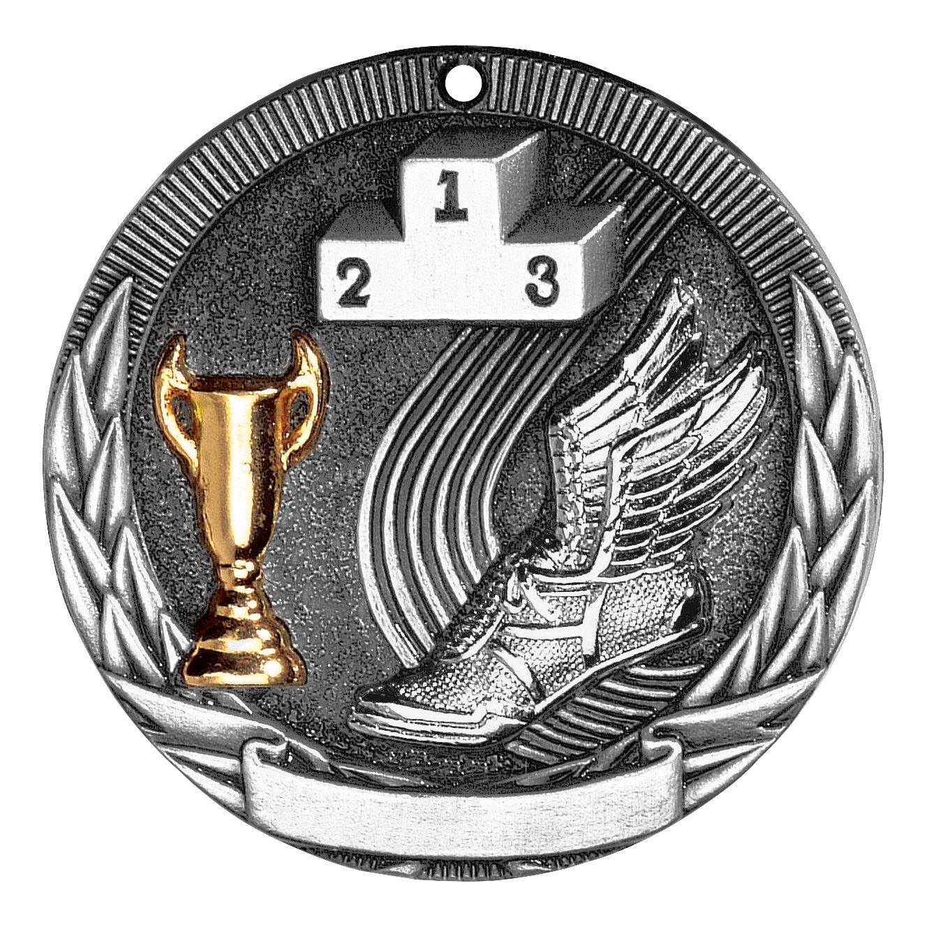 Tri-Colored Medal, Track, Silver