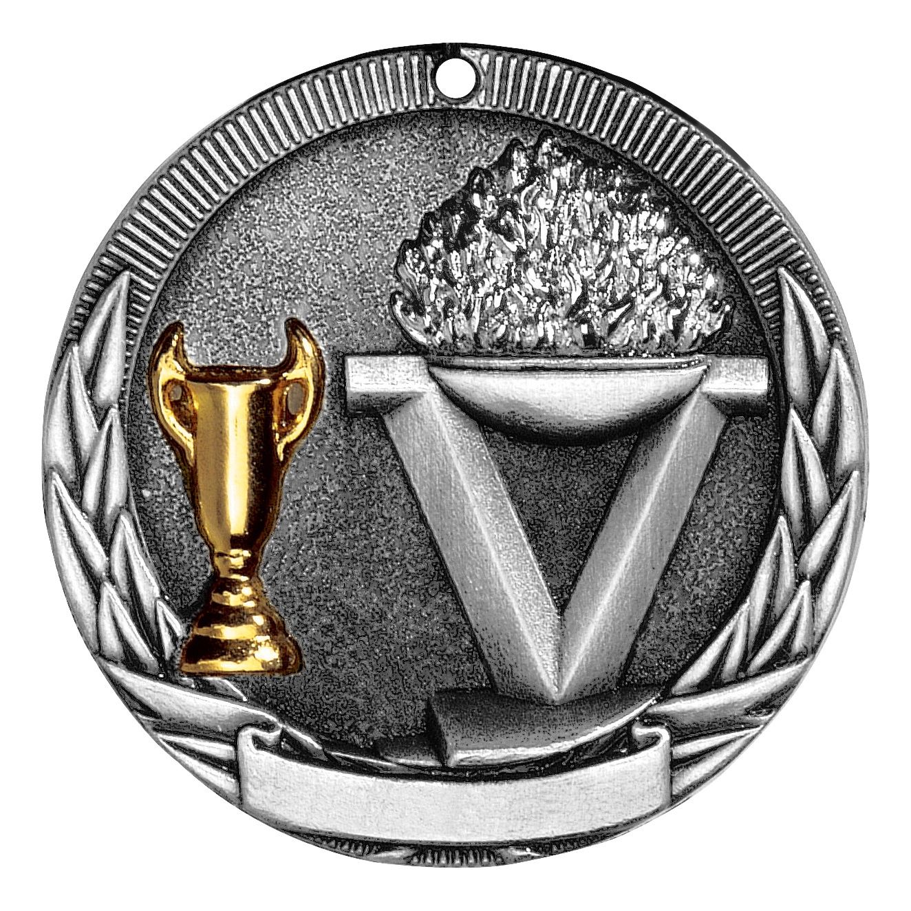 Tri-Colored Medal, Victory, Silver