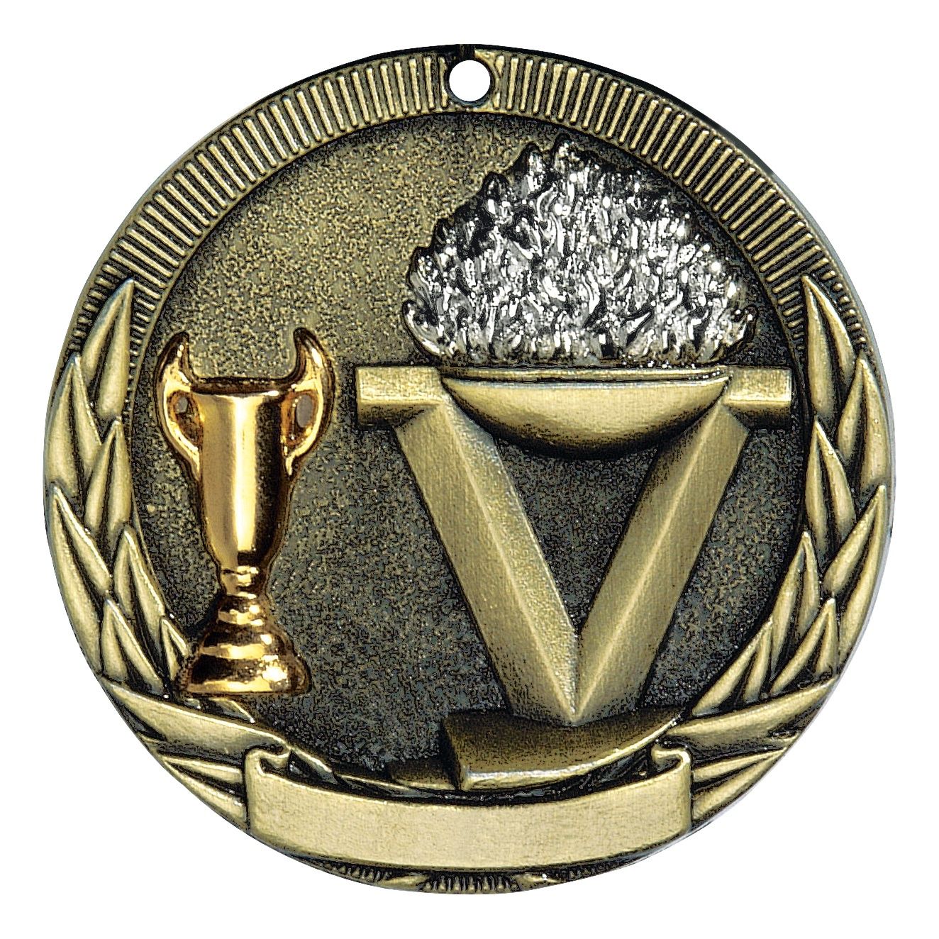 Tri-Colored Medal, Victory, Gold