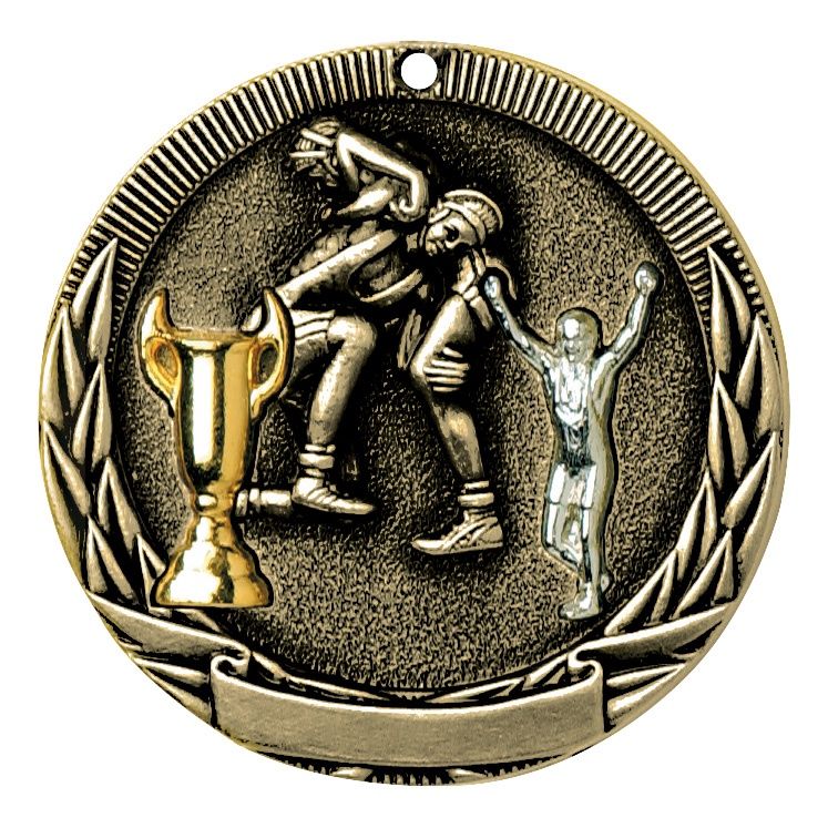 Tri-Colored Medal, Wrestling, Gold