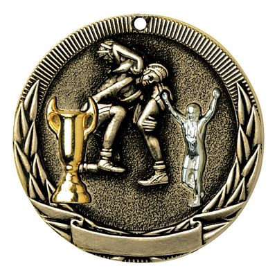 Tri-Colored Medal, Wrestling, Gold