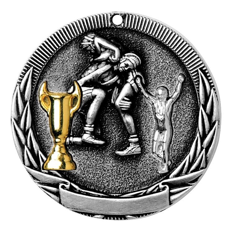Tri-Colored Medal, Wrestling, Silver