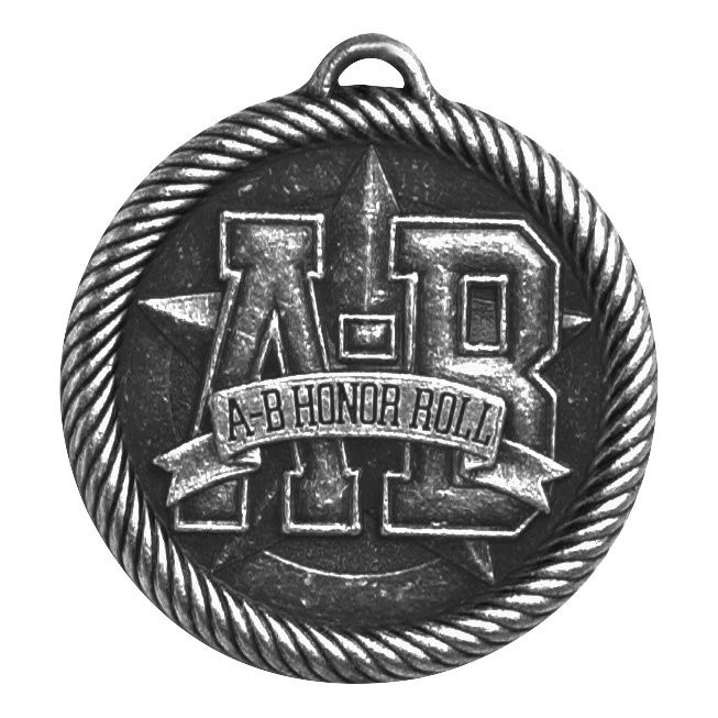 Value Medal, A-B Honor Roll, Silver