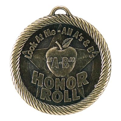 Value Medal, A-B Honor Roll, Gold
