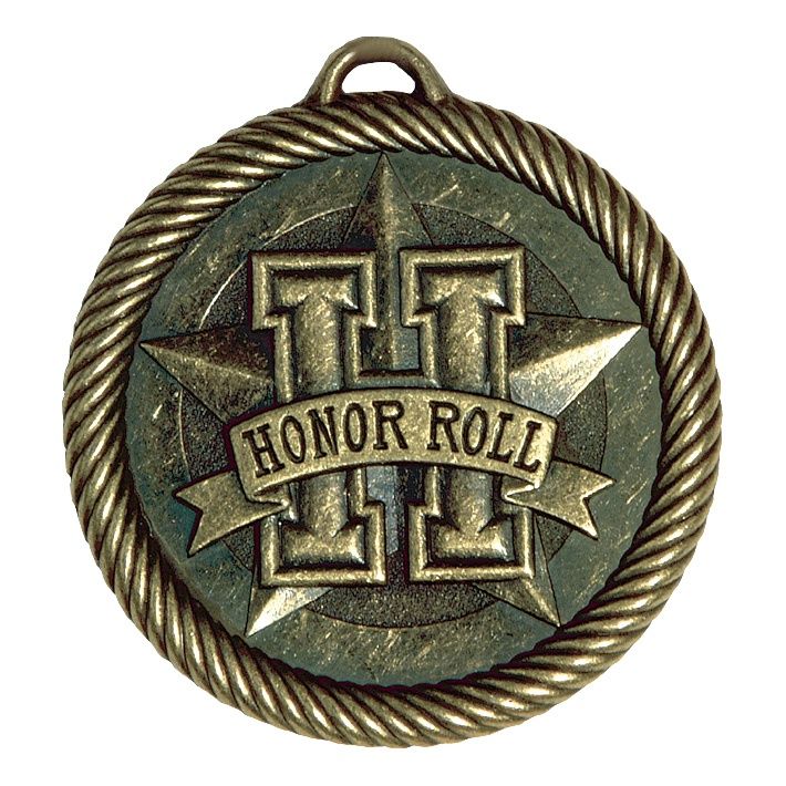 Value Medal, Honor Roll, Gold, 2"