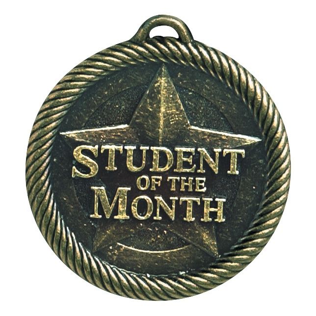 Value Medal, Student of the Month, Gold