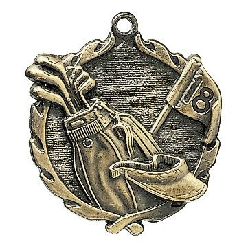 Wreath Medal, Golf, Gold