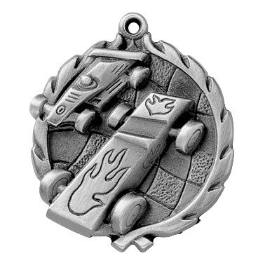 Wreath Medal, Pinewood Derby, Silver