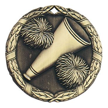 XR Medal, Cheer, Gold, 2"