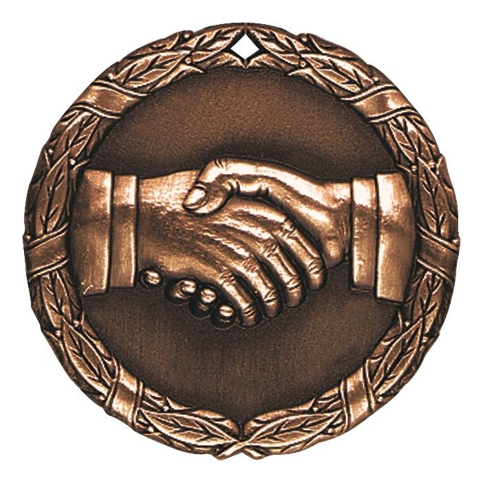 XR Medal, Hand Shake, Bronze