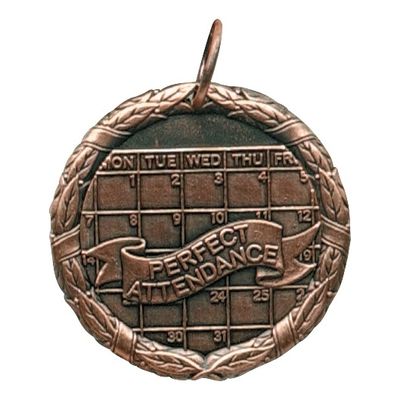 XR Medal, Perfect Attendance, Bronze