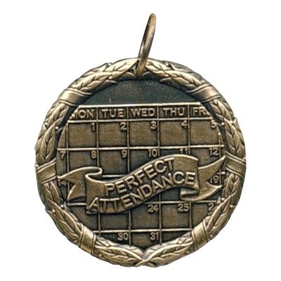 XR Medal, Perfect Attendance, Gold