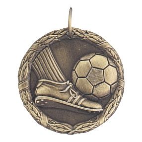 XR Medal, Soccer, Gold, 1 1/4"