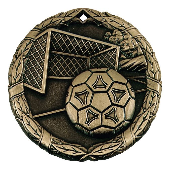 XR Medal, Soccer, Gold, 2"