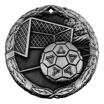XR Medal, Soccer, Silver, 2"