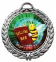 2" HOLDER MEDAL ANT SILV
