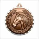 2" HORSE MEDAL BRONZE