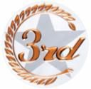 3RD PLACE 2" INSERT BRON