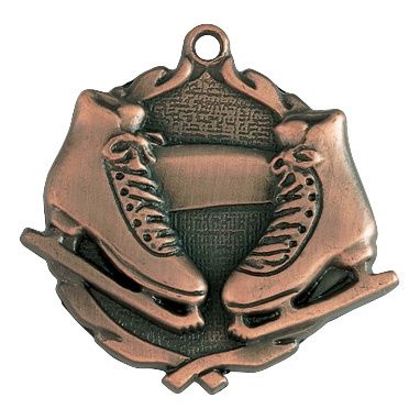 Wreath Medal, Ice Skating, Bronze