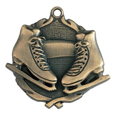 Wreath Medal, Ice Skating, Gold