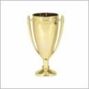 **METAL FLAME CUP, GOLD