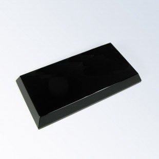 Black Crystal Beveled Base