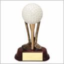 GOLF BALL ON CLUBS LARGE