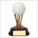 GOLF BALL ON CLUBS SMALL