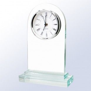 Arch White Clock