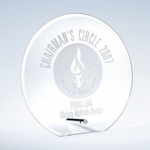 Beveled Circle W/ Aluminum Pole - Medium