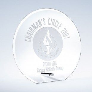 Beveled Circle W/ Aluminum Pole - Medium