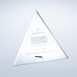 Beveled Triangle W/ Aluminum Pole - Small