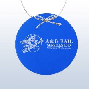 Blue Circle Ornament 1/8" Thick