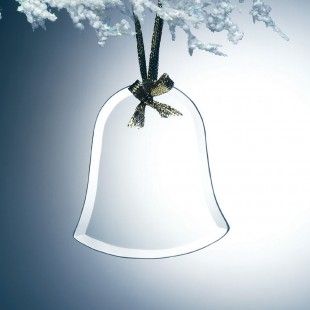 Beveled Jade Glass Ornament-Bell