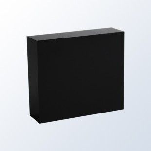 Black Acrylic Block