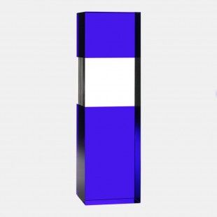 Black/Clear Column 8"H