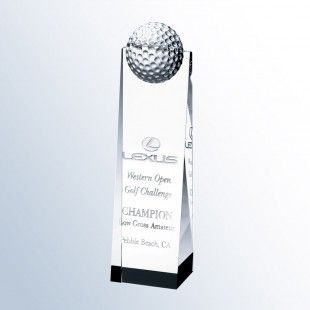 Optical Crystal Golf Ball Tower - Large