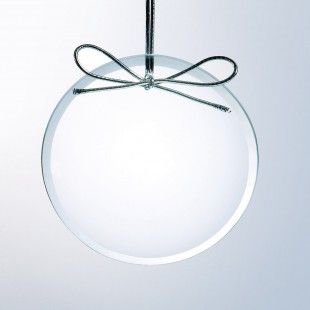 Starfire Clear Glass Ornament-Circle