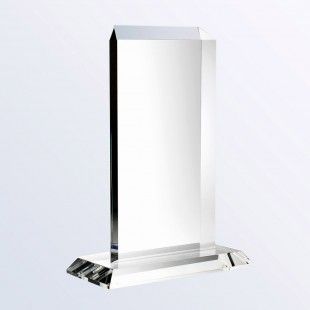 Vertical Rectangle Plaque W/ Base - Large