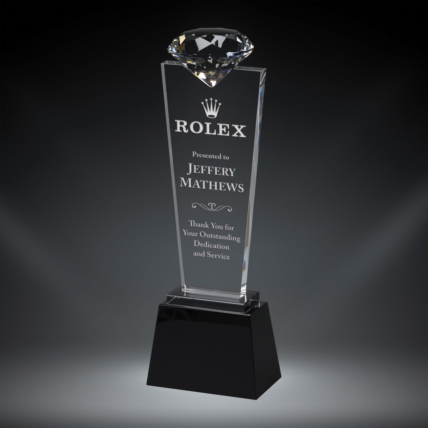 Diamond Pedestal Crystal