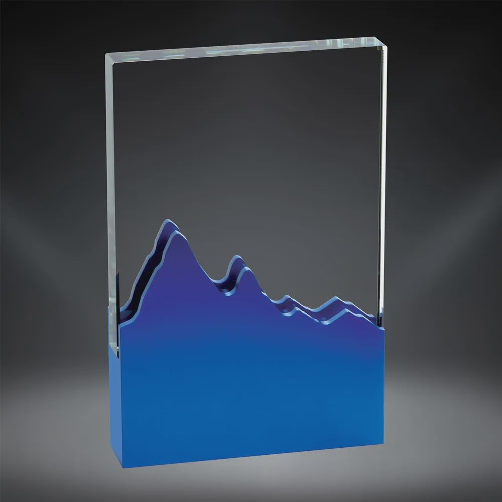 Elevation Glass Award, Blue