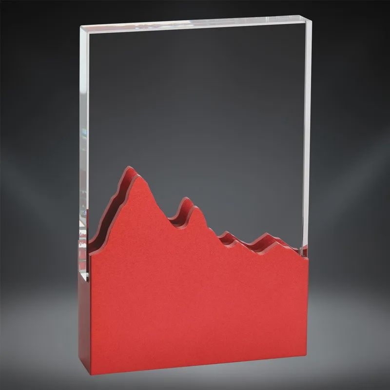 Elevation Glass Award, Red
