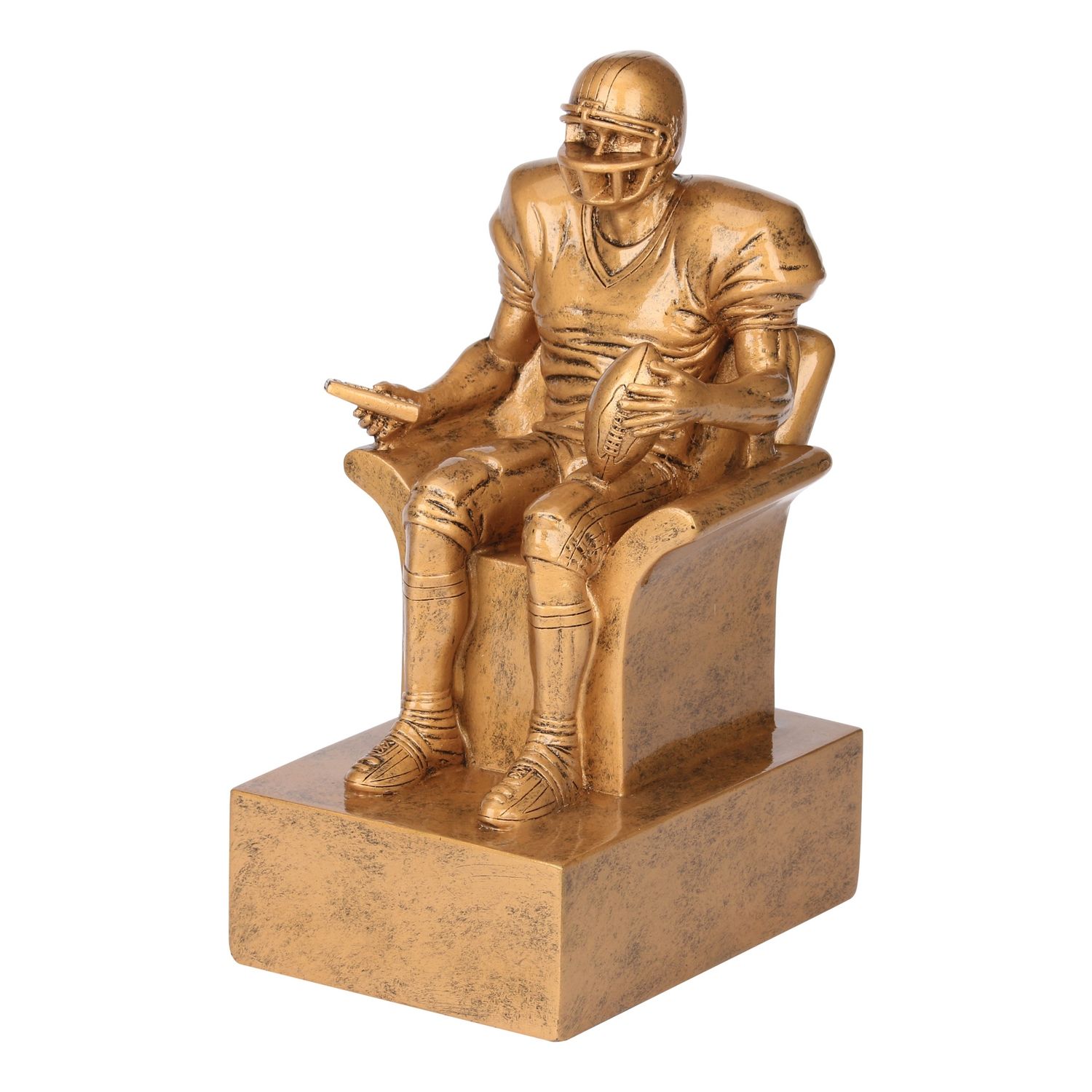 Gold Fantasy Football Armchair Resin
