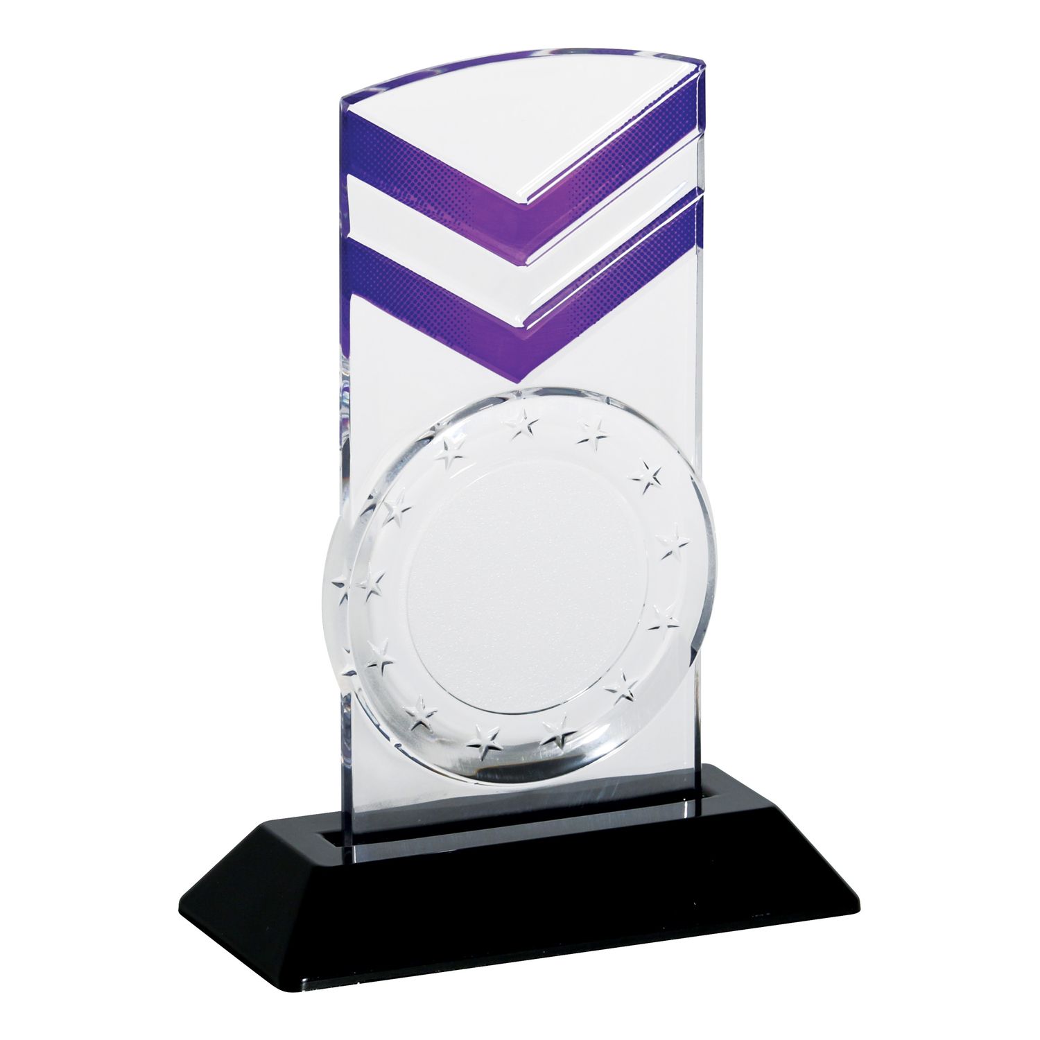 Krystal Victory 2" Holder, Purple
