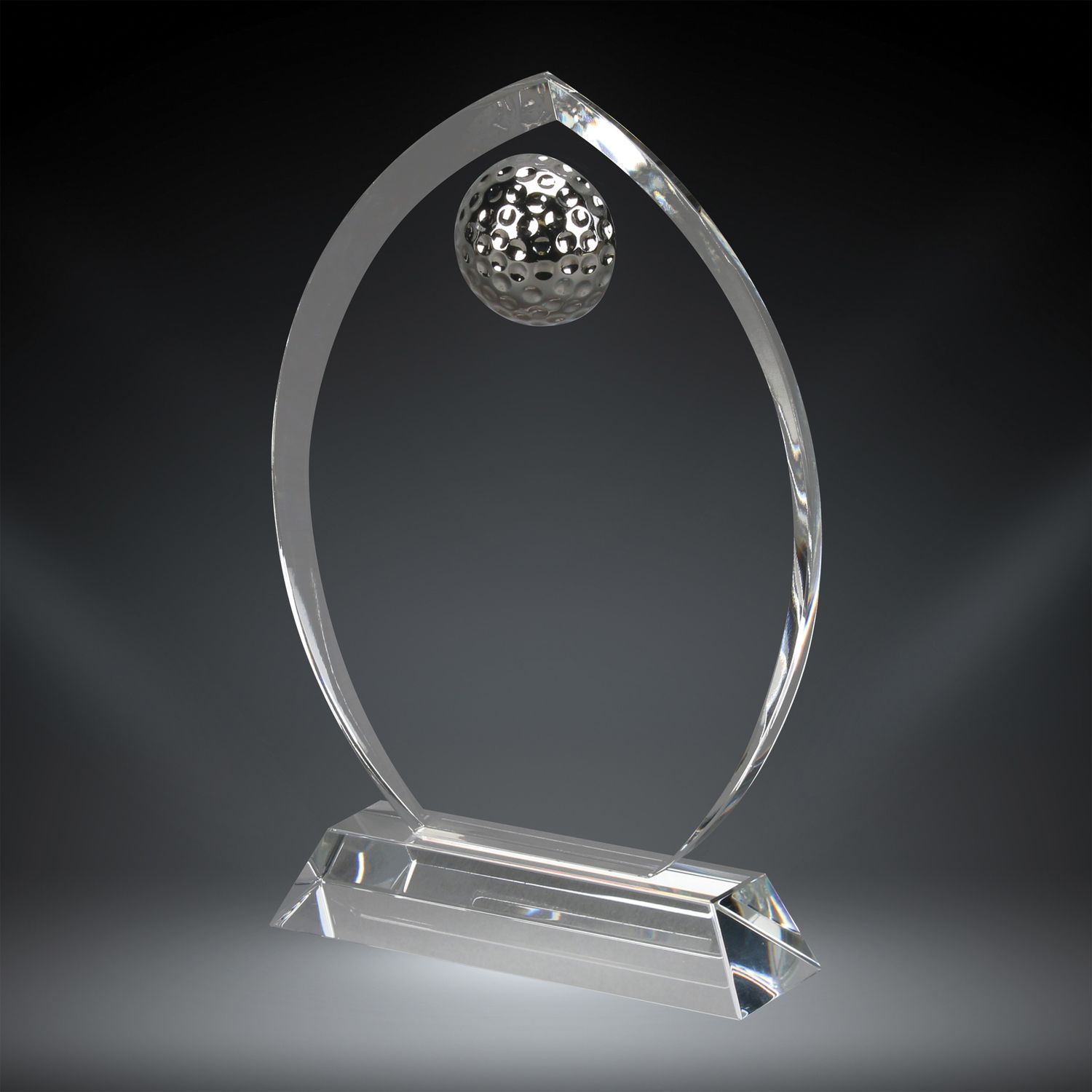 Oval Golf Crystal