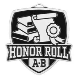 Shield Medal, "A-B" Honor Roll, Silver